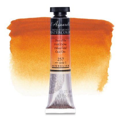 Artists' Watercolor, Gold Ochre, 21 ml.