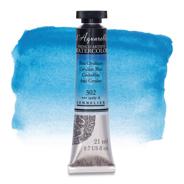 Artists' Watercolor, Cerulean Blue, 21 ml.