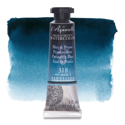 Artists' Watercolor, Prussian Blue, 10 ml.