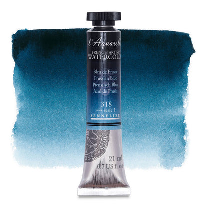 Artists' Watercolor, Prussian Blue, 21 ml.