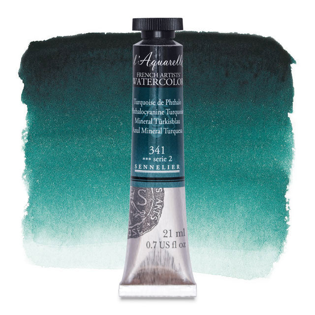 Artists' Watercolor, Phthalo Turquoise, 21 ml.