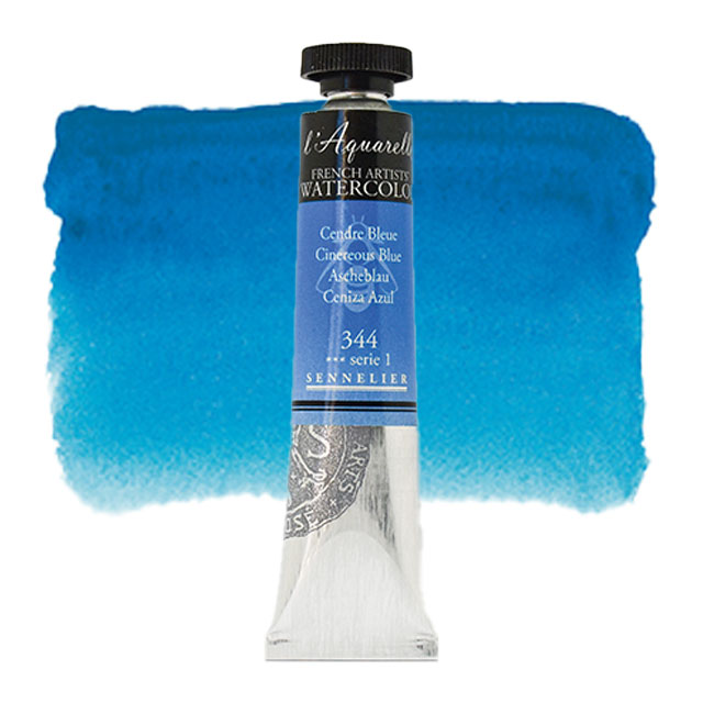 Sennelier French Artists' Watercolor, Cinereous Blue, 21 ml.