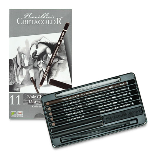 Noir Charcoal Drawing Set