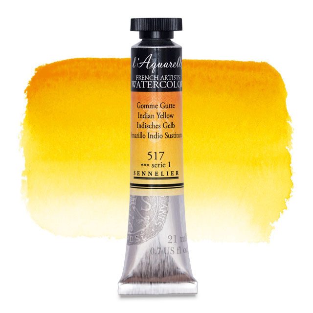 Artists' Watercolor, Indian Yellow, 21 ml.