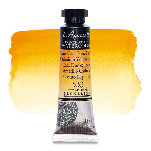 Artists' Watercolor, Cadmium Yellow Deep, 10 ml.