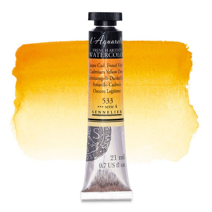 Artists' Watercolor, Cadmium Yellow Deep, 21 ml.