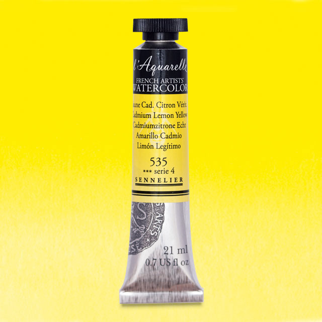 Artists' Watercolor, Cadmium Lemon Yellow, 21 ml.