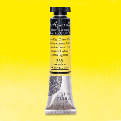 Artists' Watercolor, Cadmium Lemon Yellow, 21 ml.