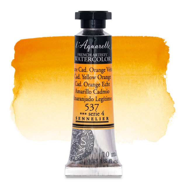 Artists' Watercolor, Cadmium Yellow Orange, 10 ml.