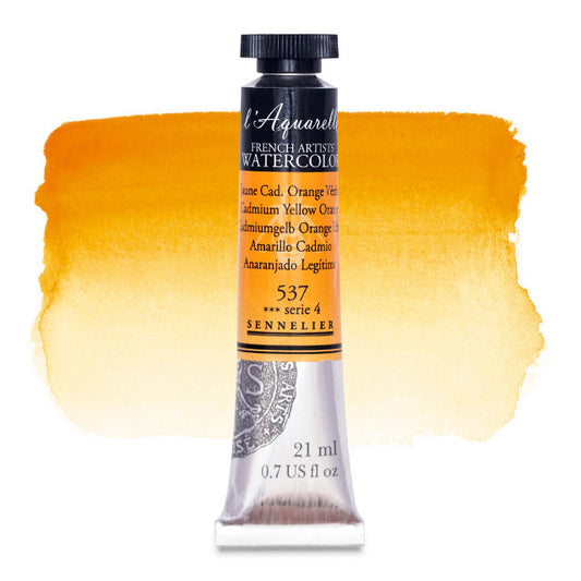 Artists' Watercolor, Cadmium Yellow Orange, 21 ml.