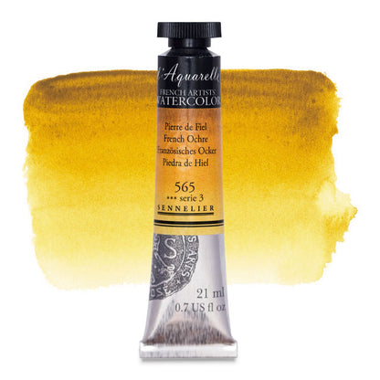 Artists' Watercolor, French Ochre, 21 ml.