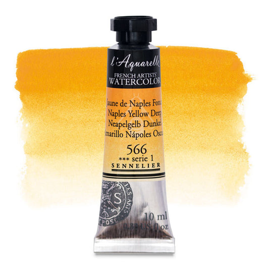 Artists' Watercolor, Naples Yellow Deep, 10 ml.