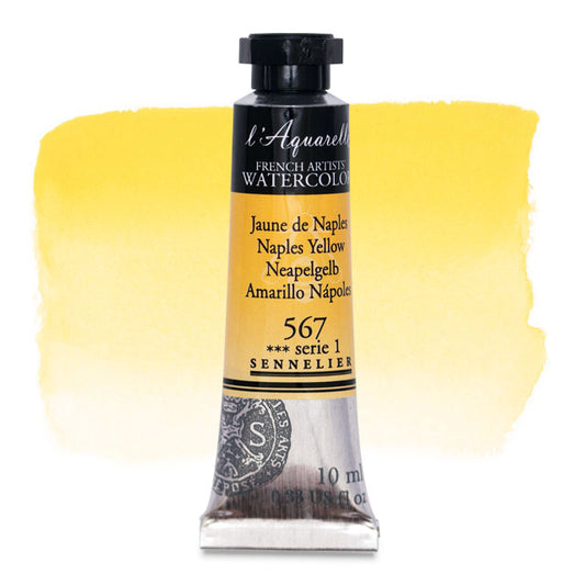 Artists' Watercolor, Naples Yellow, 10 ml.