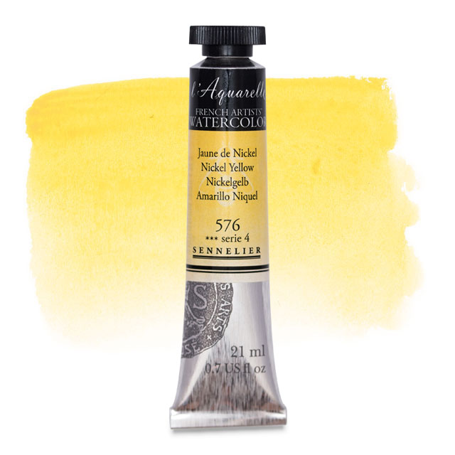 Artists' Watercolor, Nickel Yellow, 21 ml.