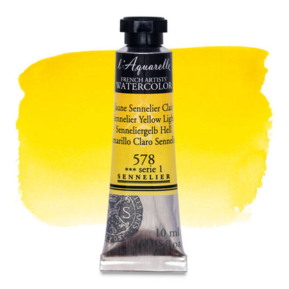 Artists' Watercolor, Sennelier Yellow Light, 10 ml.