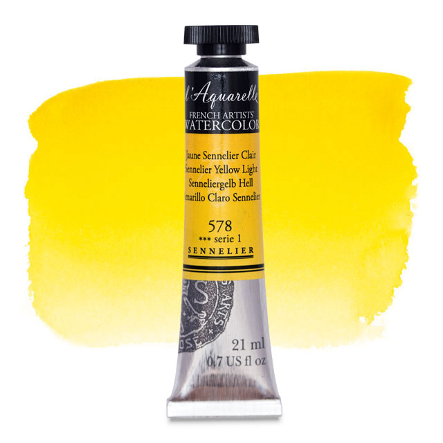 Artists' Watercolor, Sennelier Yellow Light, 21 ml.