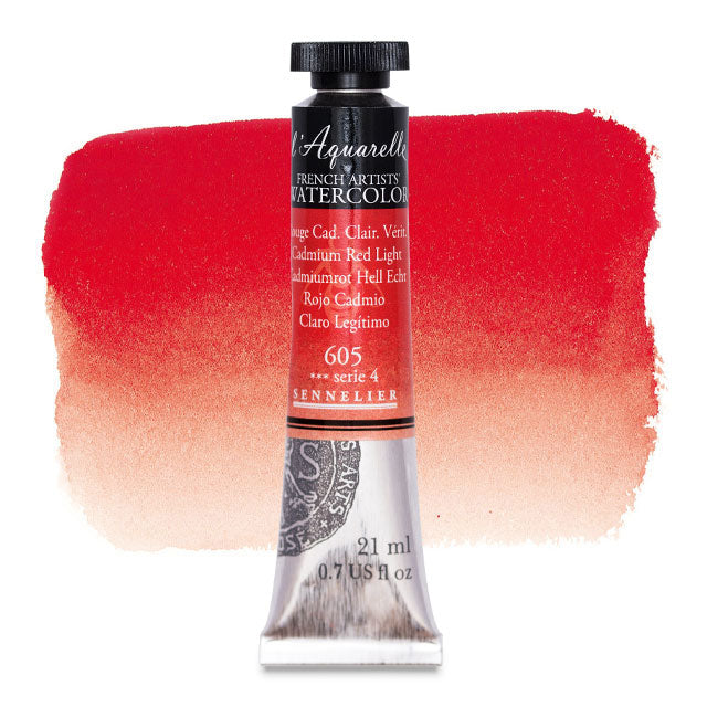 Artists' Watercolor, Cadmium Red Light, 21 ml.