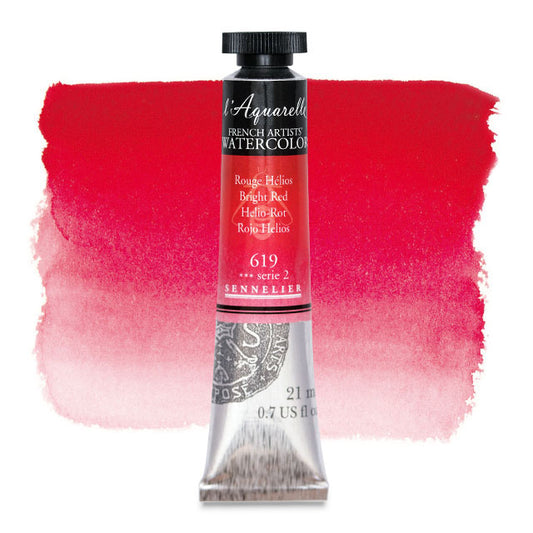 Artists' Watercolor, Bright Red, 21 ml.