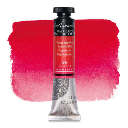 Artists' Watercolor, Sennelier Red, 21 ml.