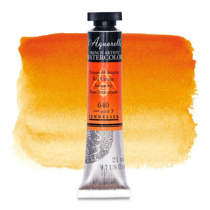 Artists' Watercolor, Red Orange, 21 ml.