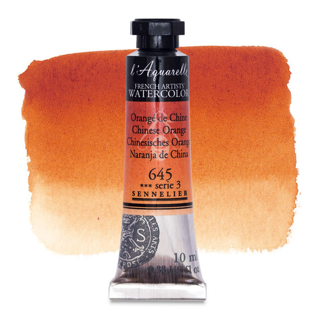 Artists' Watercolor, Chinese Orange, 10 ml.