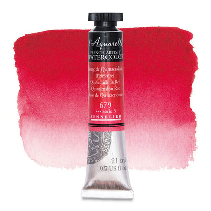 Artists' Watercolor, Quinacridone Red, 21 ml.