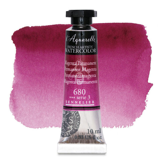 Artists' Watercolor, Permanent Magenta, 10 ml.