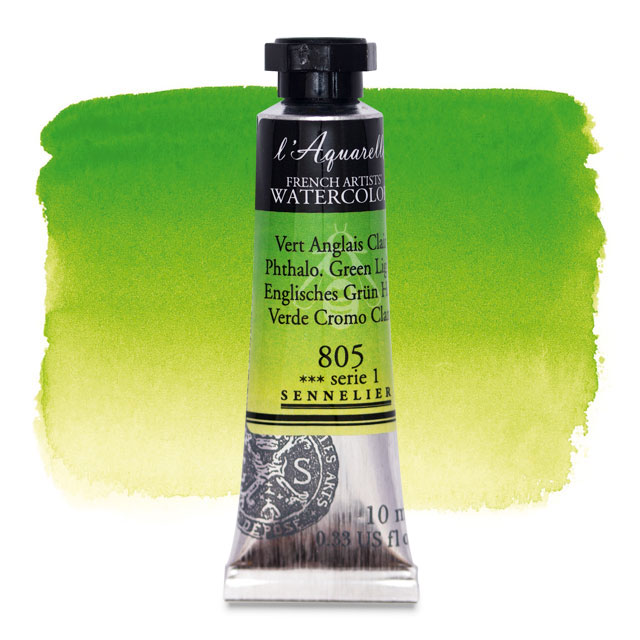 Artists' Watercolor, Phthalo Green Light, 10 ml.