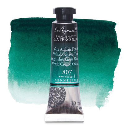 Artists' Watercolor, Phthalo Green Deep, 10 ml.