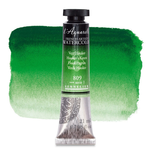 Artists' Watercolor, Hooker's Green, 21 ml.