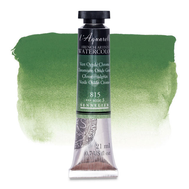 Artists' Watercolor, Chromium Oxide Green, 21 ml.