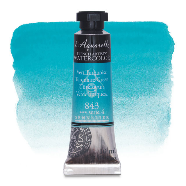 Artists' Watercolor, Turquoise Green, 10 ml.