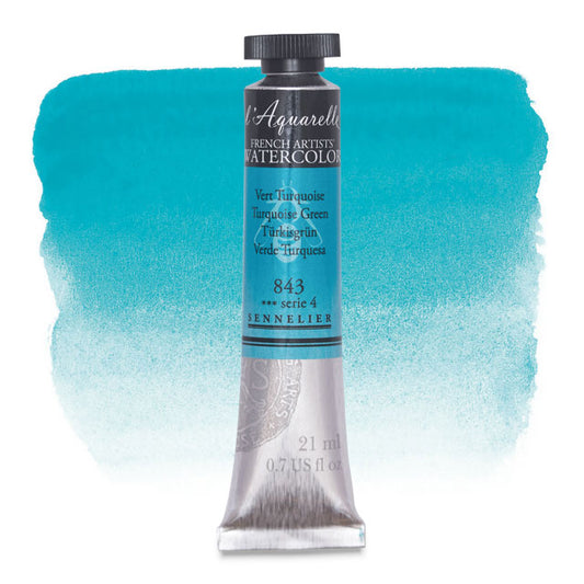 Artists' Watercolor, Turquoise Green, 21 ml.