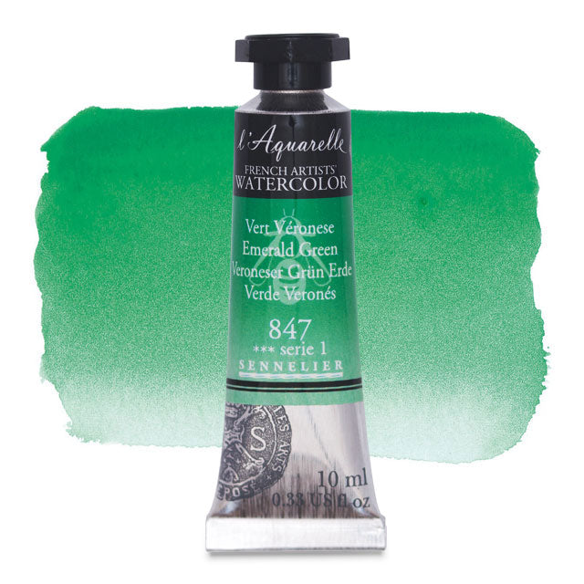 Artists' Watercolor, Emerald Green, 10 ml.