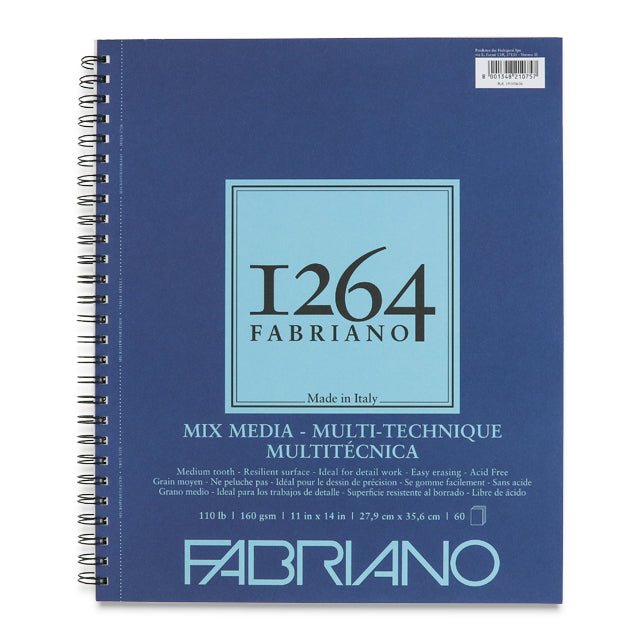 Fabriano 1264 Mixed Media Pad - 110 lb., 11" x 14"