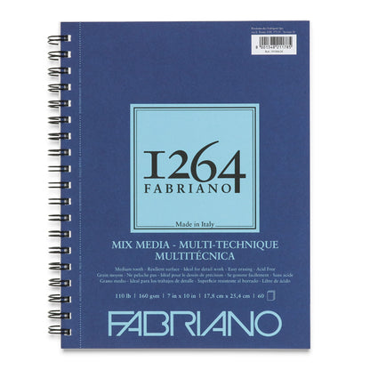 Fabriano 1264 Mixed Media Pad - 110 lb., 7" x 10"