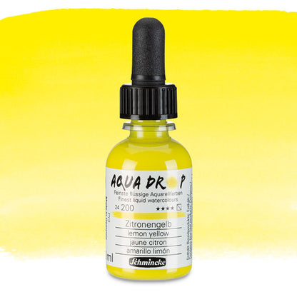 Aqua Drop Liquid Watercolor - Lemon Yellow, 30 ml.