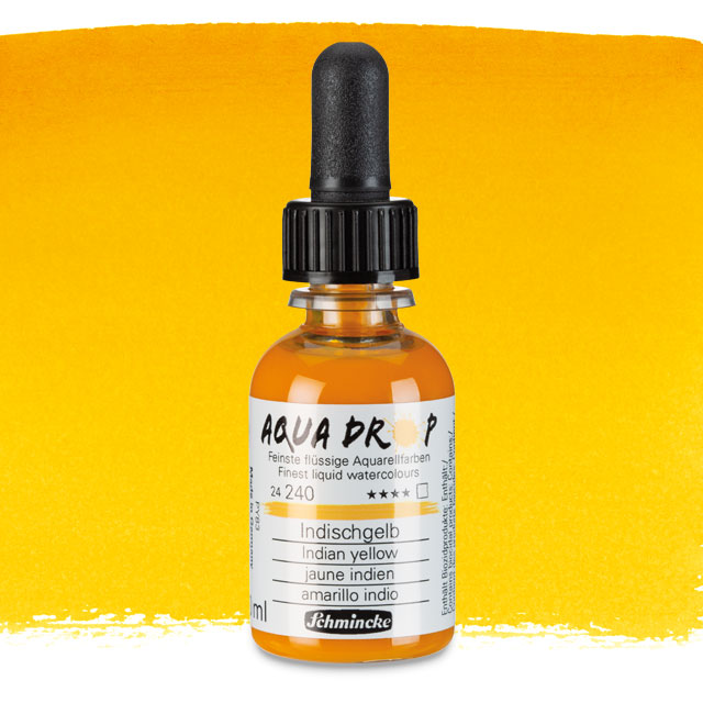 Aqua Drop Liquid Watercolor - Indian Yellow, 30 ml.