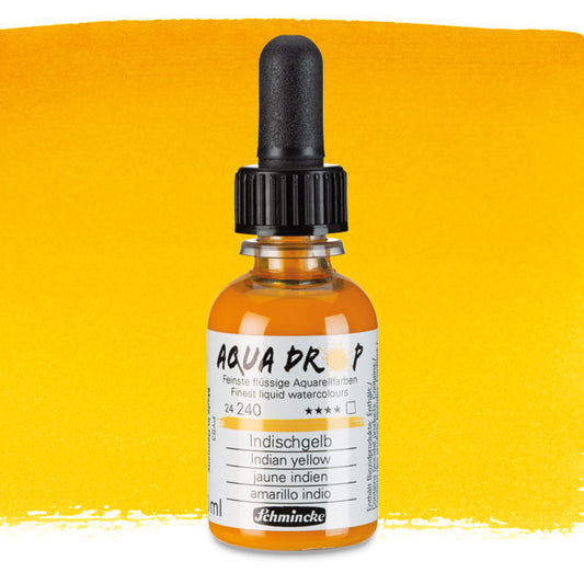 Aqua Drop Liquid Watercolor - Indian Yellow, 30 ml.