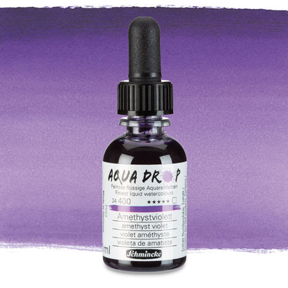 Schmincke Aqua Drop Liquid Watercolor - Amethyst Violet, 30 ml