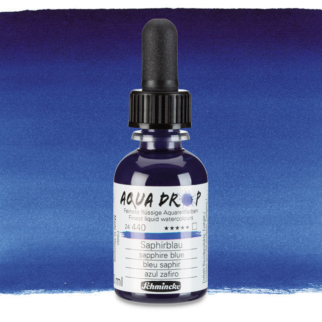 Aqua Drop Liquid Watercolor - Sapphire Blue, 30 ml.