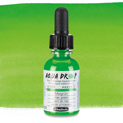 Schmincke Aqua Drop Liquid Watercolor - May Green, 30 ml