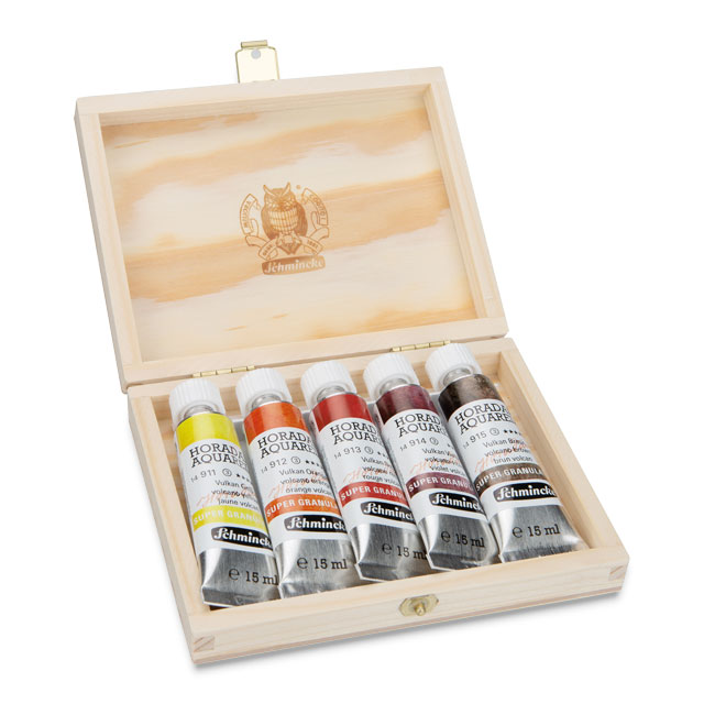 Schmincke Horadam Aquarell Watercolor - Super Granulating Volcano Set, 15 ml