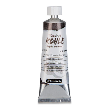 Schmincke Liquid Charcoal - Peach Stone Black, 15 ml