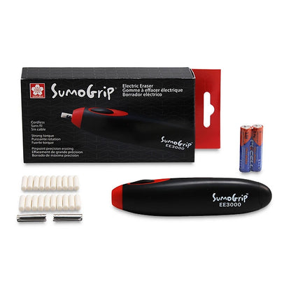 Sumo Grip Cordless Electric Eraser with Included Refills and Batteries