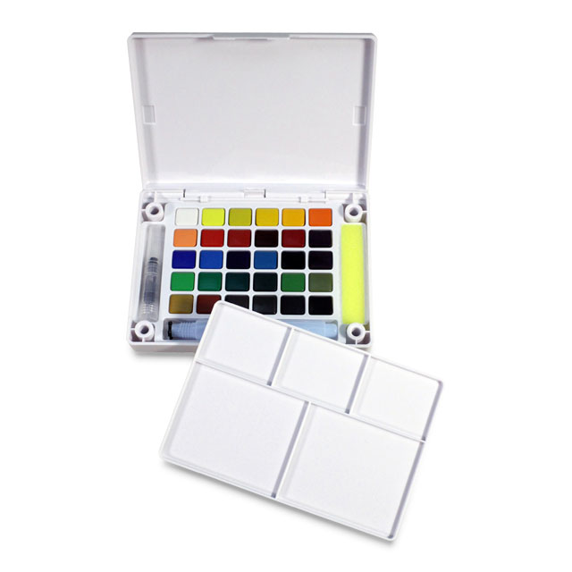 Koi Watercolor Pocket Field Sketch Box, Set of 30