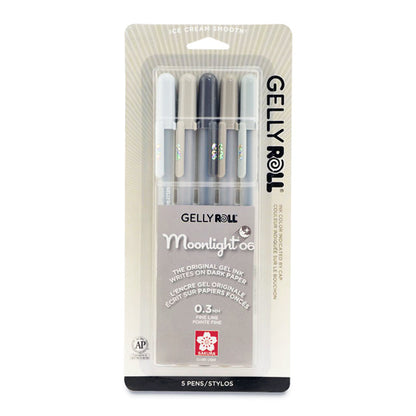 Gelly Roll Moonlight Pen Set, Gray Tones, Set of 5