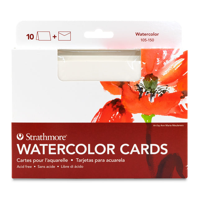 Strathmore Watercolor Cards, Box of 10