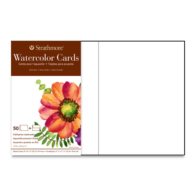 Watercolor Greeting Cards, Box of 50