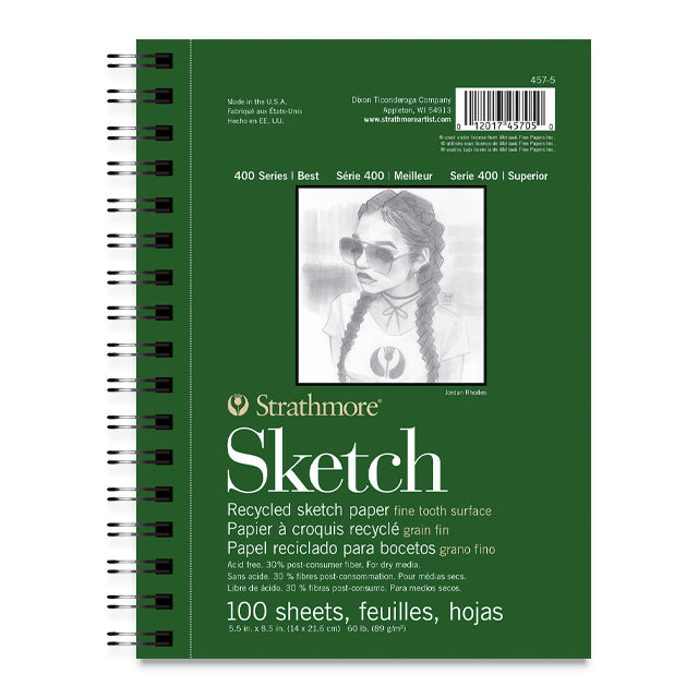 Recycled Sketch Pad, 5-1/2" x 8-1/2"